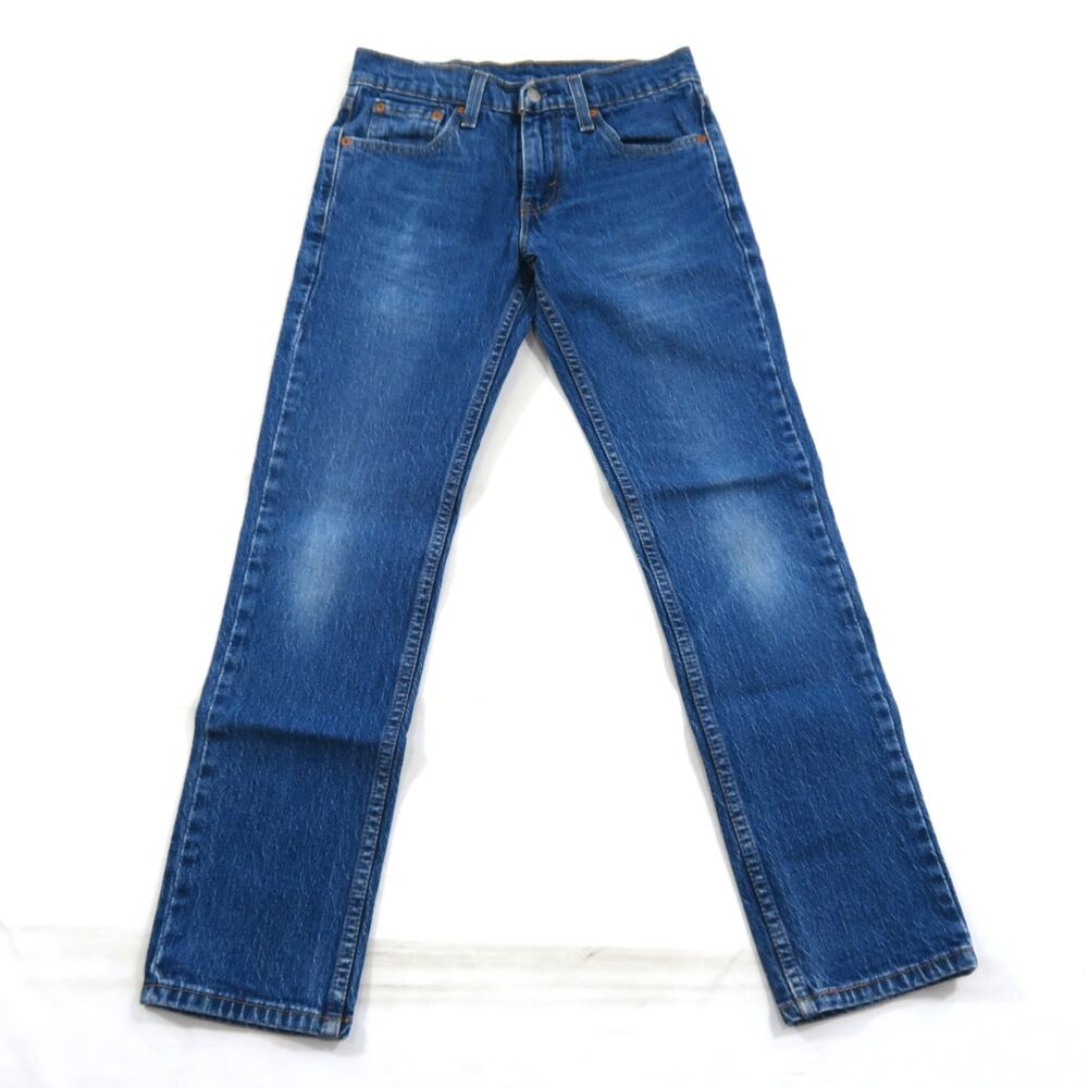 Levis 511 Jeans Zip Fly Blue Denim Sz 28x30 Measure 27x28